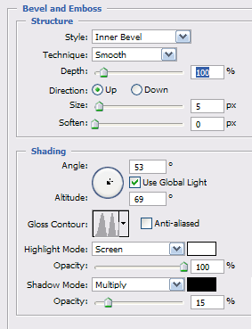 Bevel and Emboss